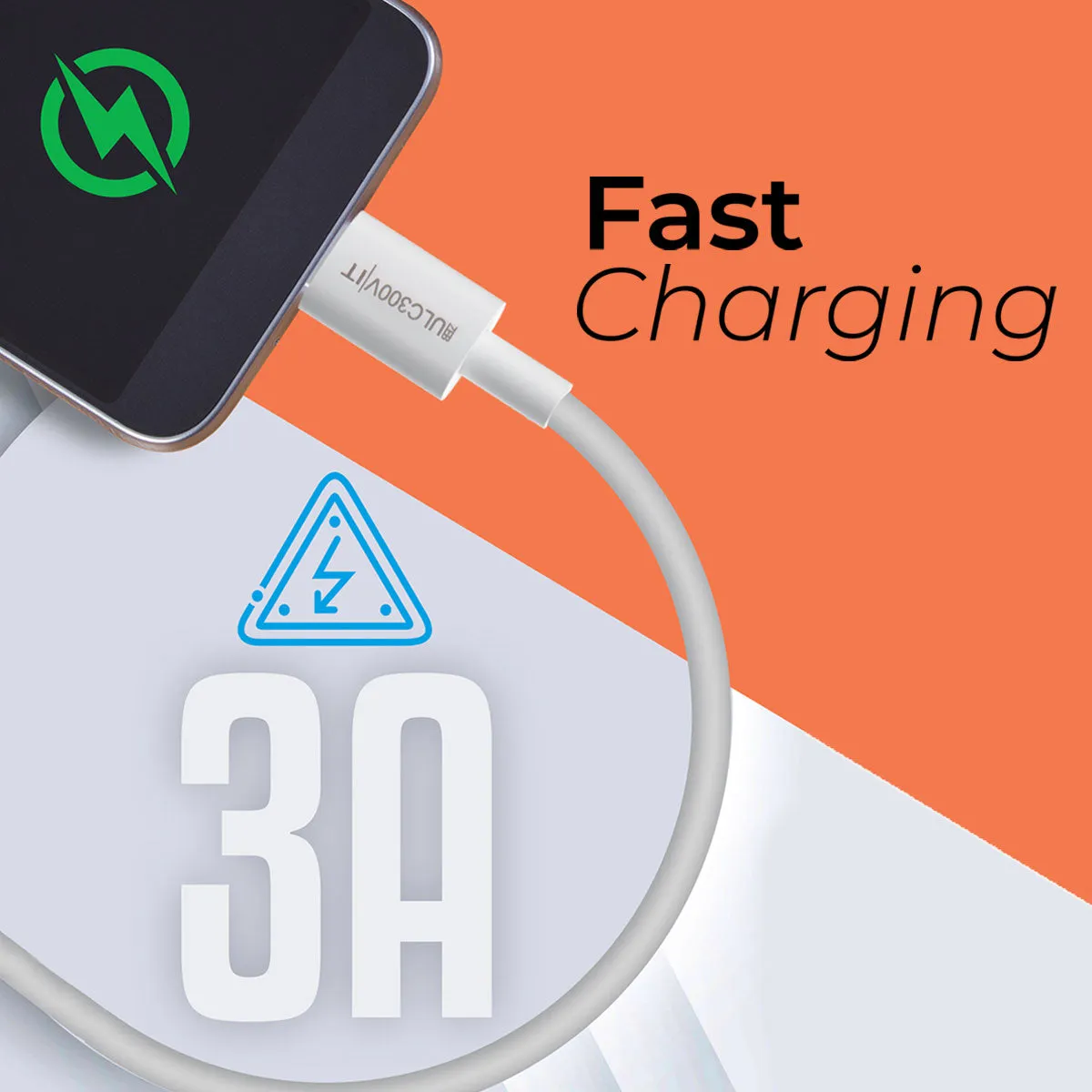 Zebronics USB To Iphone Lightning Charger & Sync Cable (ULC300V) view 5